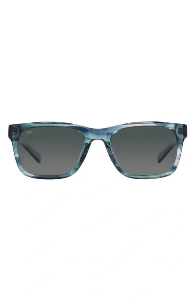 Costa Del Mar Tybee 55mm Gradient Polarized Rectangle Sunglasses In Grey Gradient