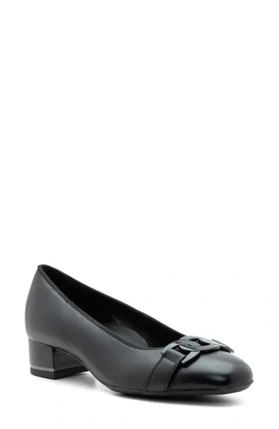 Ara Gallant Chain Pump In Black Smooth