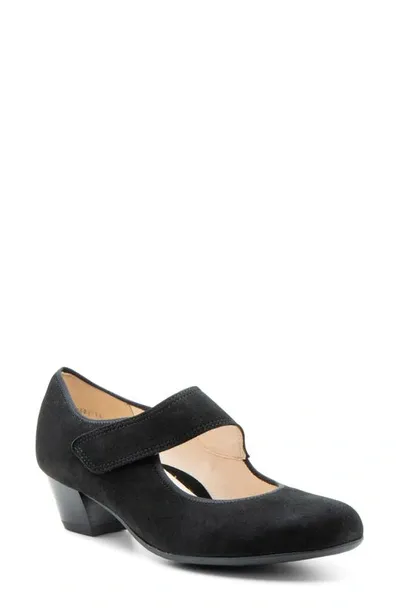 Ara Calico 2.0 Mary Jane Pump In Black Suede