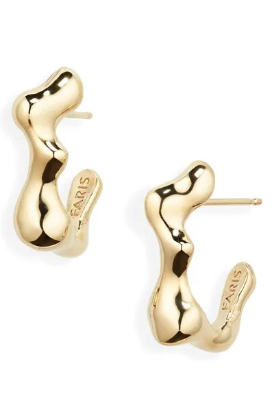 Faris Seep Small Hoop Earrings In Gold