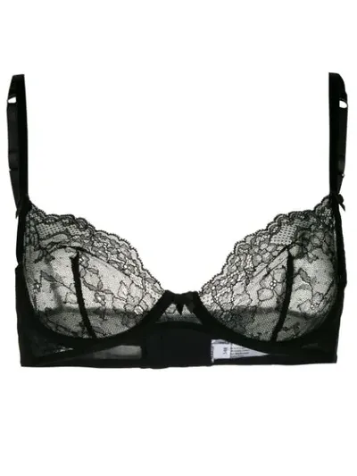 Gilda & Pearl L'amour Lace Bra In Black