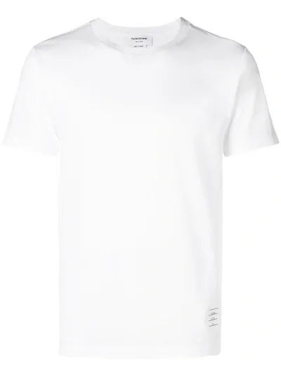 Thom Browne Crew Neck T-shirt In White