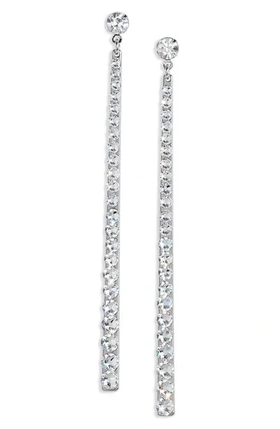 Roxanne Assoulin The Sticklers Linear Drop Earrings In Silver