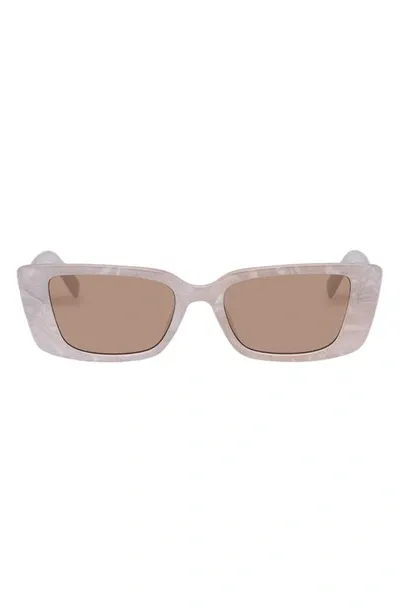 Aire Novae 51mm Cat Eye Sunglasses In Linen Marble