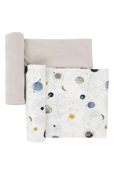 Little Unicorn Kids' 2-pack Knit Swaddle In Small Planetary