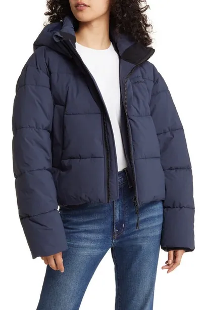 Rip Curl Tidal Anti Series Water Repellent Crop Jacket In Navy