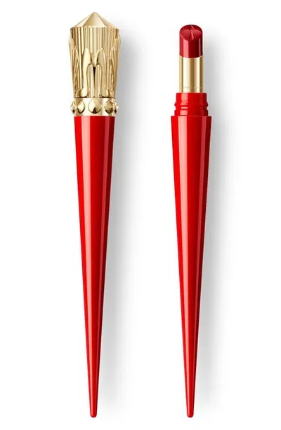 Christian Louboutin Rouge Stiletto Glossy Shine Lipstick In Red Walk 