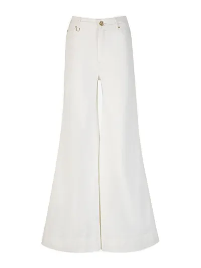 Zimmermann Matchmaker Palazzo Jeans In White