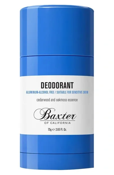 Baxter Of California Cedarwood And Oakmoss Aluminum-free Deodorant In Blue