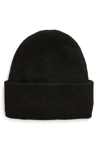 Tasha Rib Cuff Beanie In Black