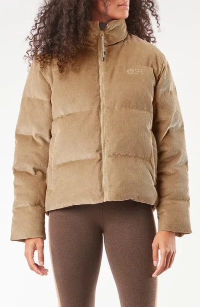 Picture Organic Clothing Nury Organic Cotton Corduroy Puffer Jacket In Dark Stone