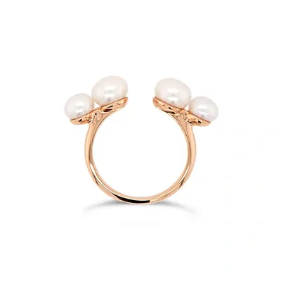 Olivia & Pearl Uat Believer Pearl Ring In O&p/bpr/rg/s