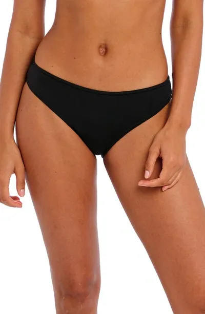 Freya Jewel Cove Bikini Bottoms In Plain Black