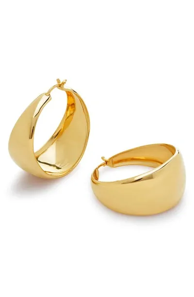 Monica Vinader X Kate Young Large Hoop Earrings In Gold