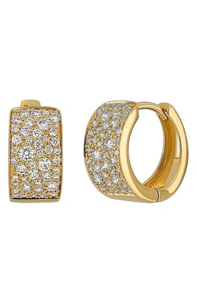 Bony Levy Mika Pavé Diamond Hoop Earrings In 18k Yellow Gold