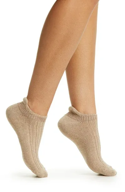 Oroblu Jadmine Ankle Socks In Beige Melange