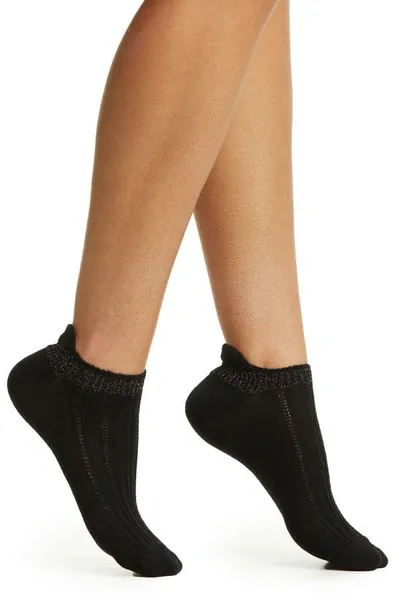 Oroblu Jadmine Ankle Socks In Black