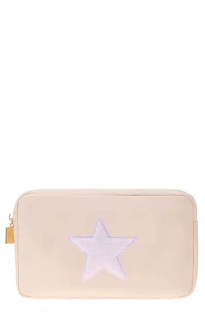 Bloc Bags Medium Star Cosmetics Bag In Cream