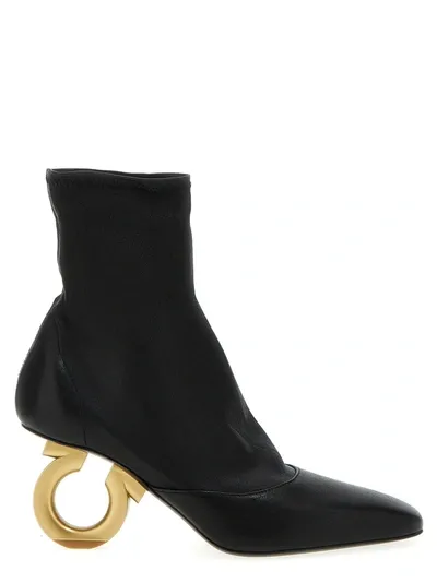 Ferragamo Adhar Boots, Ankle Boots In Black