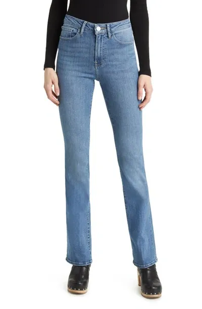 Frame Super High Waist Mini Bootcut Jeans In Lucerne