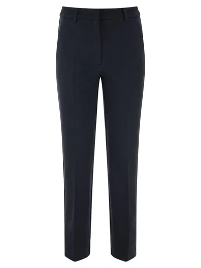 Weekend Max Mara Basco Jersey Trousers In Blue