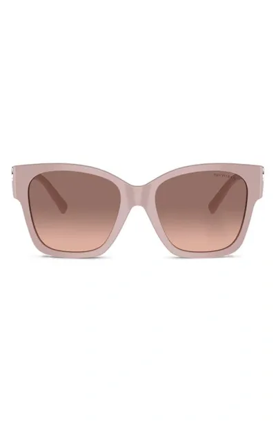 Tiffany & Co 54mm Gradient Square Sunglasses In Pink/pink Gradient