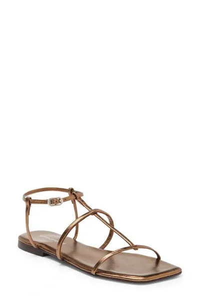 Jeffrey Campbell Corinth Gladiator Sandal In Bronze Metallic