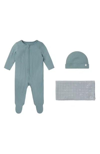 Mori Kids' Take Me Home Set In Ribbed Blue