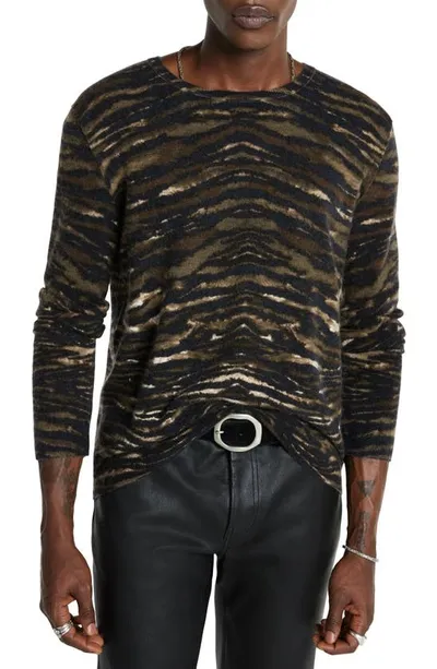 John Varvatos Sobrado Cashmere Sweater In Dark Brown