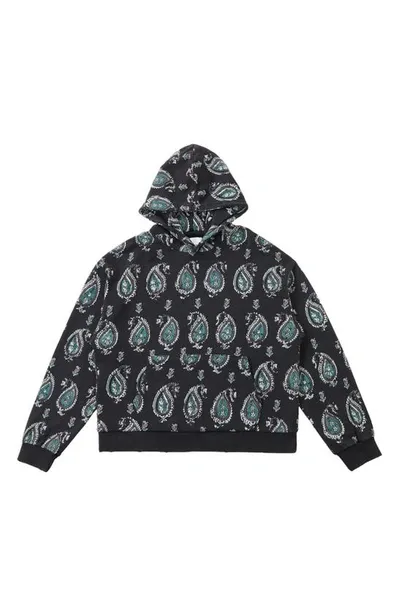 Found Monogram Pattern Hoodie In Black