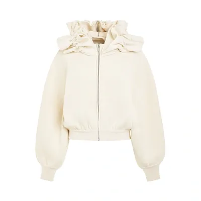 Jacquemus Crinoline Stiffened Knit Jacket In Neutral