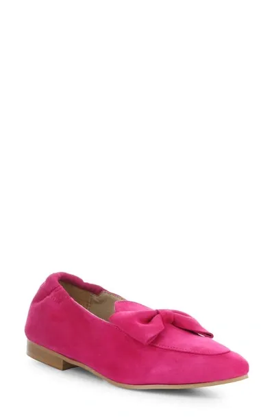 Bos. & Co. Nicole Pointed Toe Loafer In Fuxia