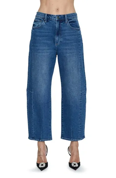 Pistola Eli Ankle Barrel Leg Jeans In Blue