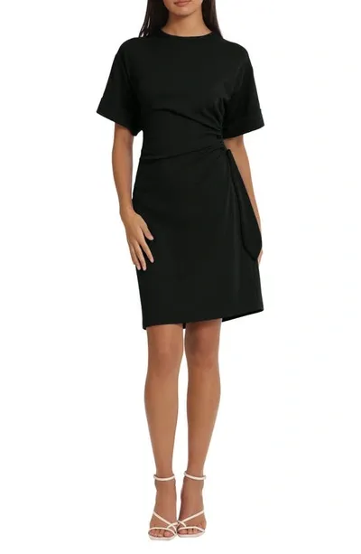 Donna Morgan For Maggy Side Tie Dress In Black