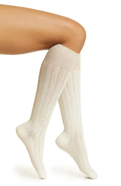 Oroblu Jasmine Metallic Knee High Socks In Wool