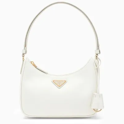 Prada White Mini Bag In Saffiano