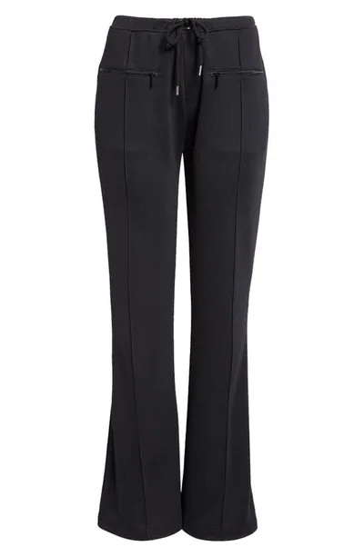 Courrèges Interlock Flare Leg Track Pants In Black