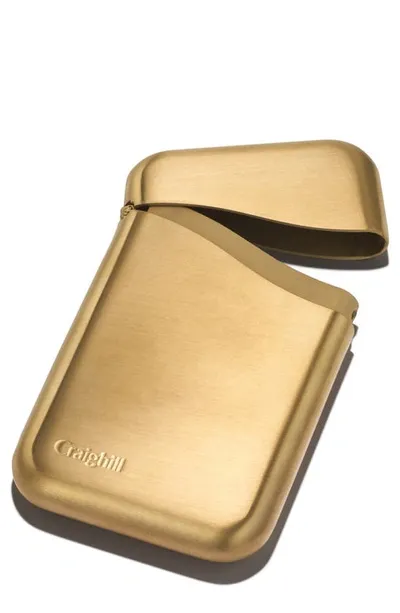 Craighill Summit Card Case In Vapor Brass