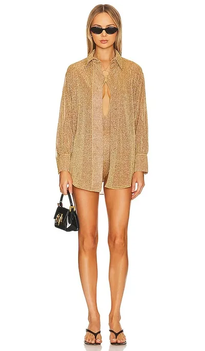 Oseree Lumiere Shirt In Toffee