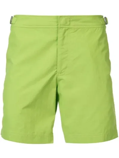 Orlebar Brown Bulldog Classic Swim Shorts In Green