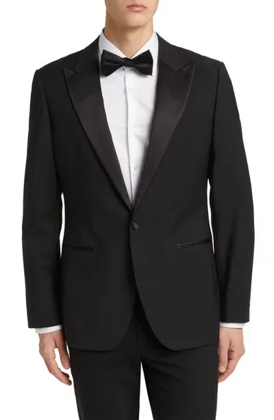 Reiss Poker Wool Blend Blazer In Black