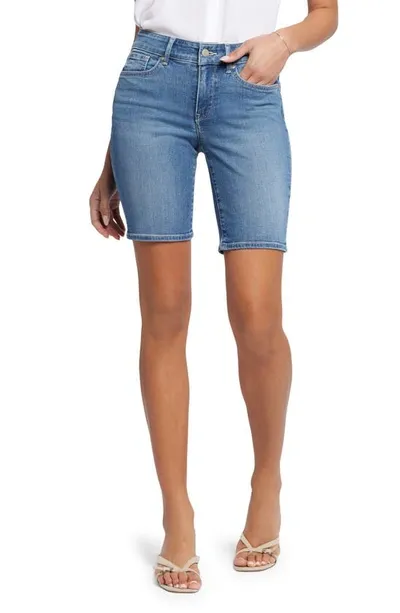 Nydj Ella Side Slit Denim Shorts In Fairmont