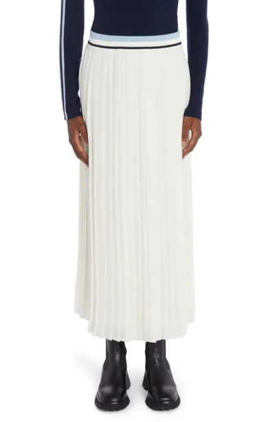 Moncler Pleated Skirt In White