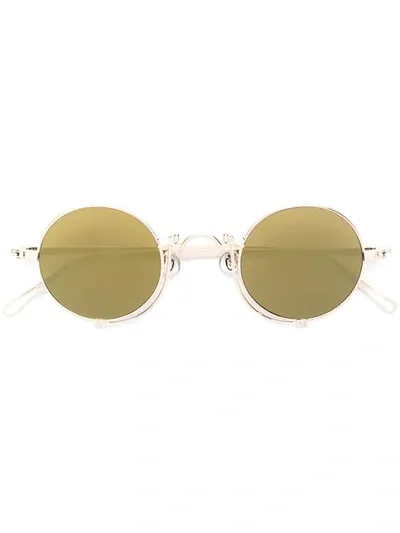 Matsuda Round Shaped Sunglasses In Metallic