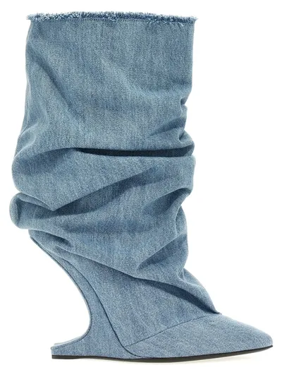 Nicolo' Beretta Jetsy Boots, Ankle Boots In Light Blue