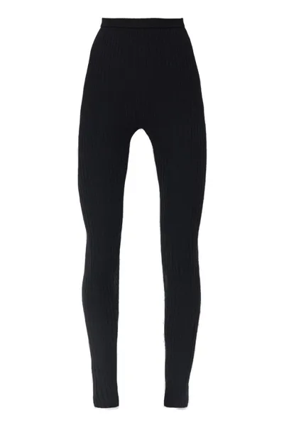 Totême Toteme Leggings With Zip Cuffs In Black