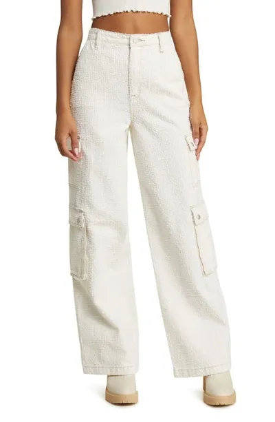 Blanknyc The Franklin Hole Punch Wide Leg Cargo Pants In Vibe Out