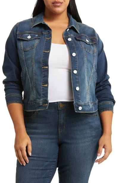 Slink Jeans Denim Jacket In Aurora