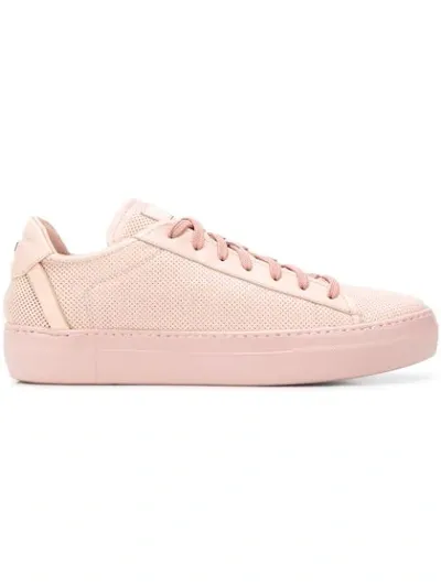 Fabi Perforated Low-top Sneakers In Pink