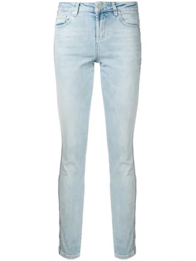 Zoe Karssen Light Wash Skinny Jeans In Blue